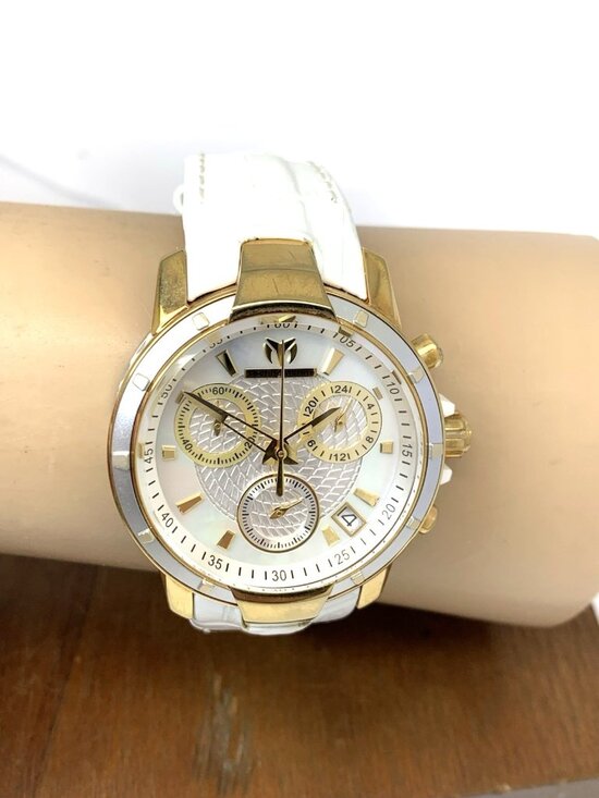 Technomarine Women\'s Watch TM-615002 Quartz MOP Dial White Leather Strap 38mm main image 8